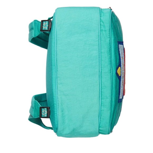 HOST PICK. NEW WITH DUSTBAG Gucci Medium 80s Logo Patch Backpack in Blue - Picture 7 of 8